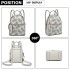 LG1866P-MISS LULU STYLISH LADIES RUCKSACK LEATHER PRINTED BACKPACK WHITE LG1866P-MISS LULU STYLISH LADIES RUCKSACK LEATHER PRINTED BACKPACK WHITE